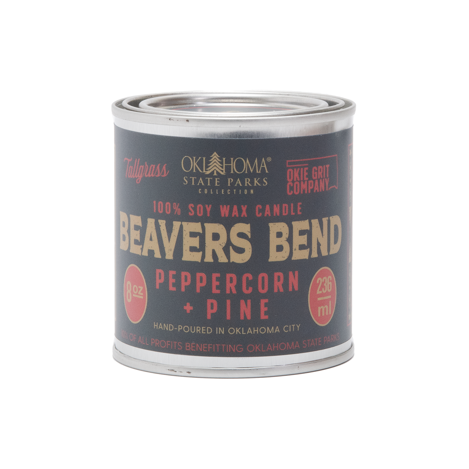 Beavers Bend: Peppercorn + Pine Soy Wax Candle Tallgrass Supply