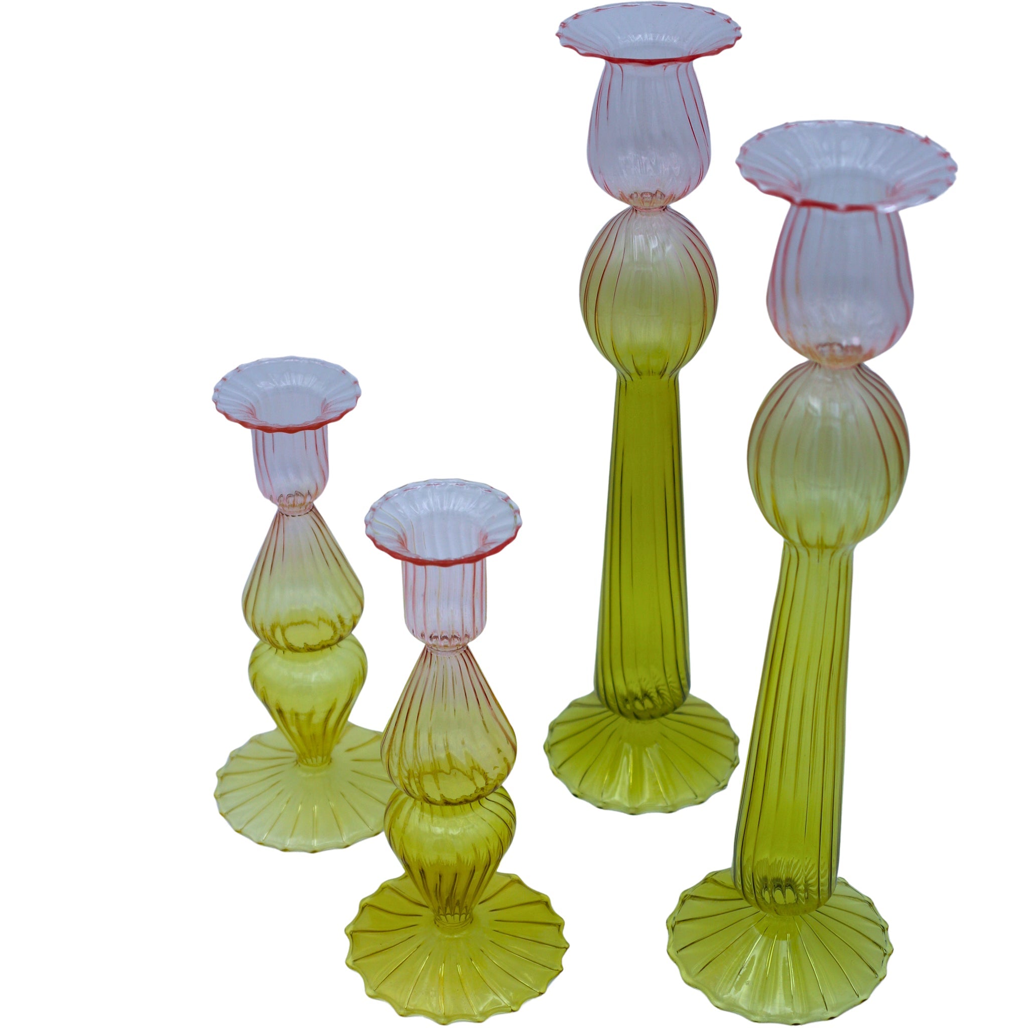 Bergamot Met Rose Candle Holder - Set of 4 Ro'Table