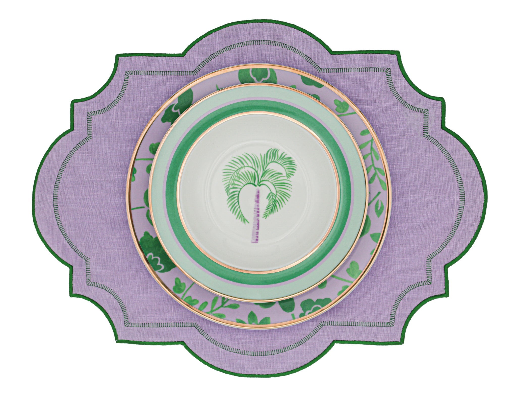 Bernadette Palm Soup Bowl - Set of 4 (+1 Bonus Bowl) Ro'Table