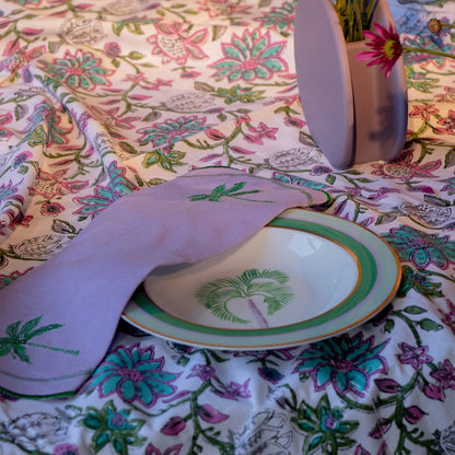 Bernadette Palm Soup Bowl - Set of 4 (+1 Bonus Bowl) Ro'Table