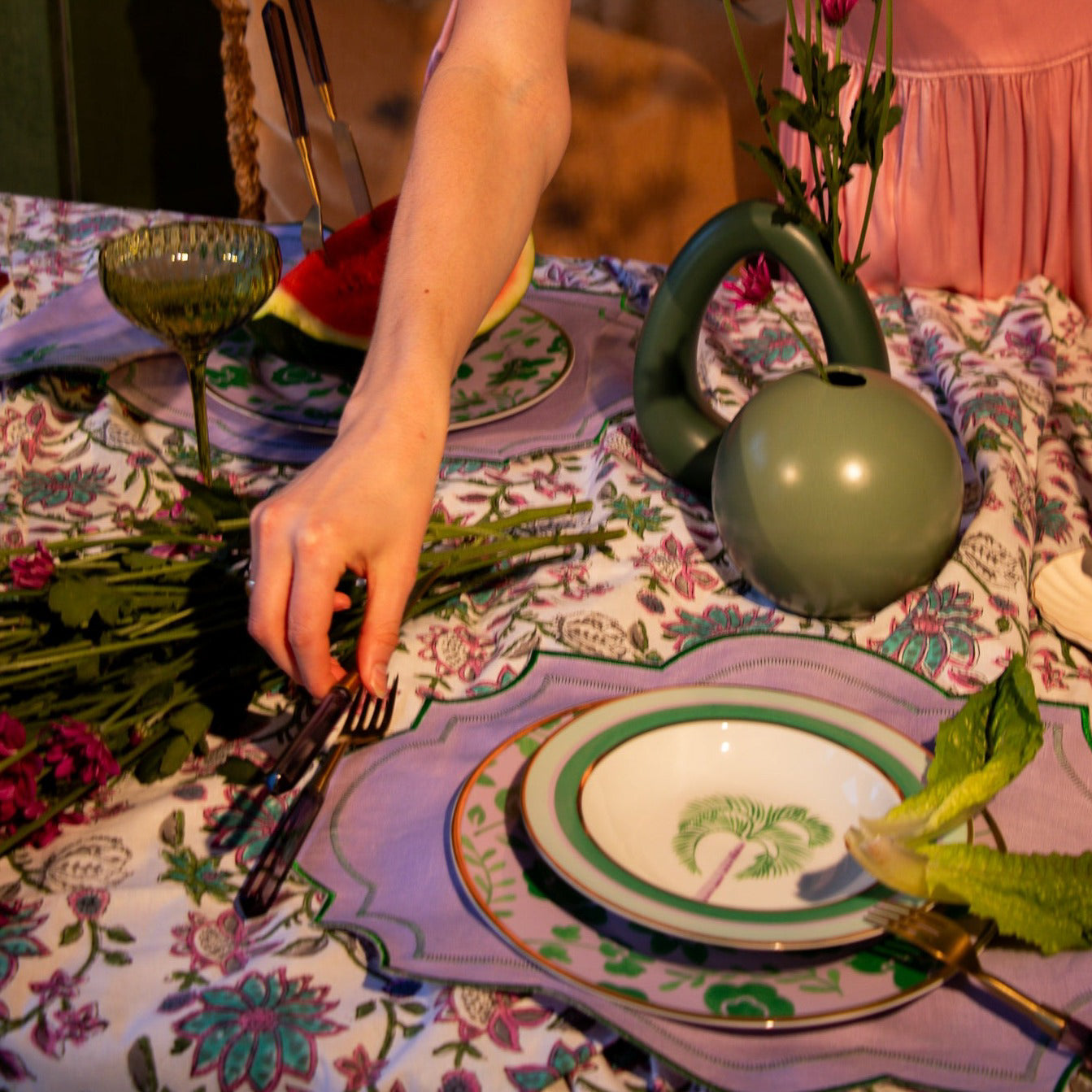 Bernadette Palm Soup Bowl - Set of 4 (+1 Bonus Bowl) Ro'Table