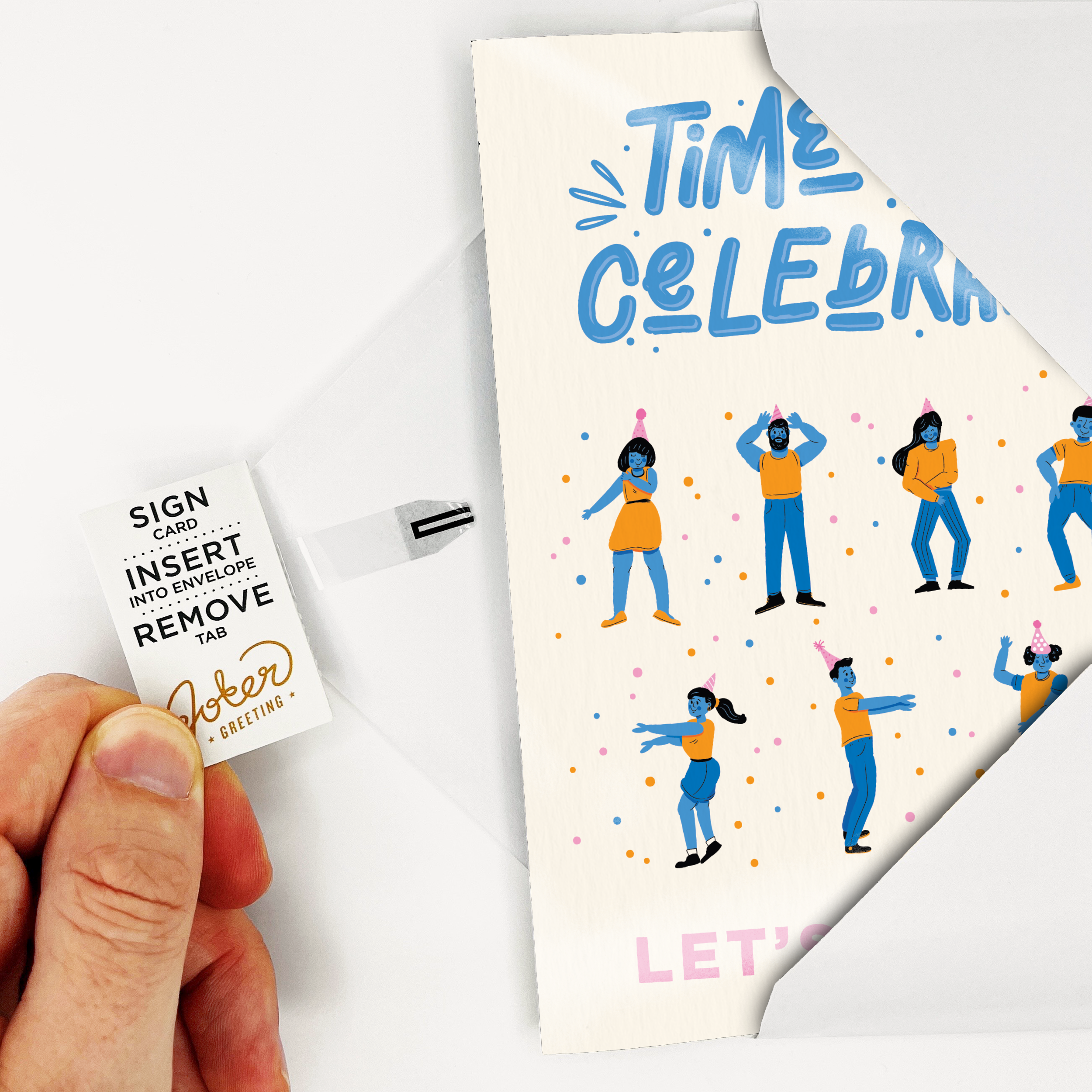 Endless Macarena Card with Glitter Joker Greeting