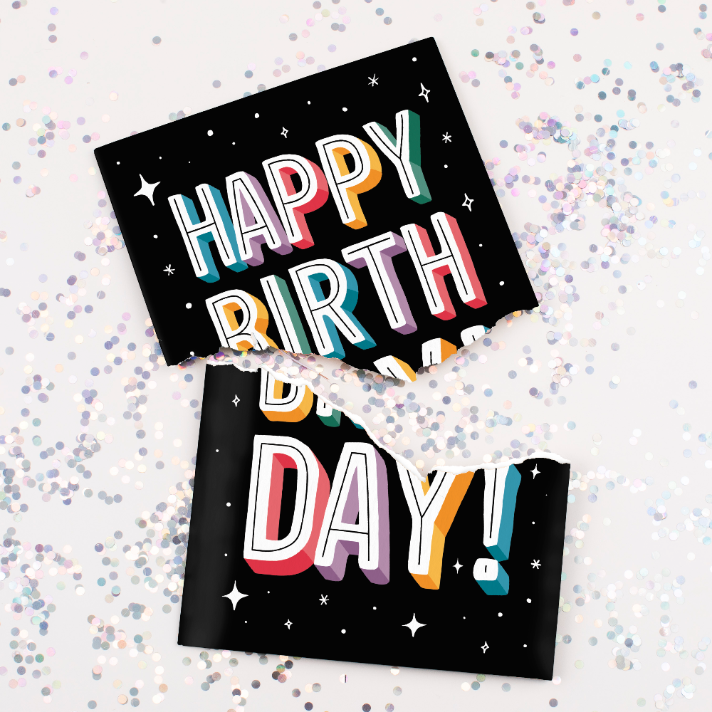 Endless Birthday Recordable Card with Glitter Joker Greeting