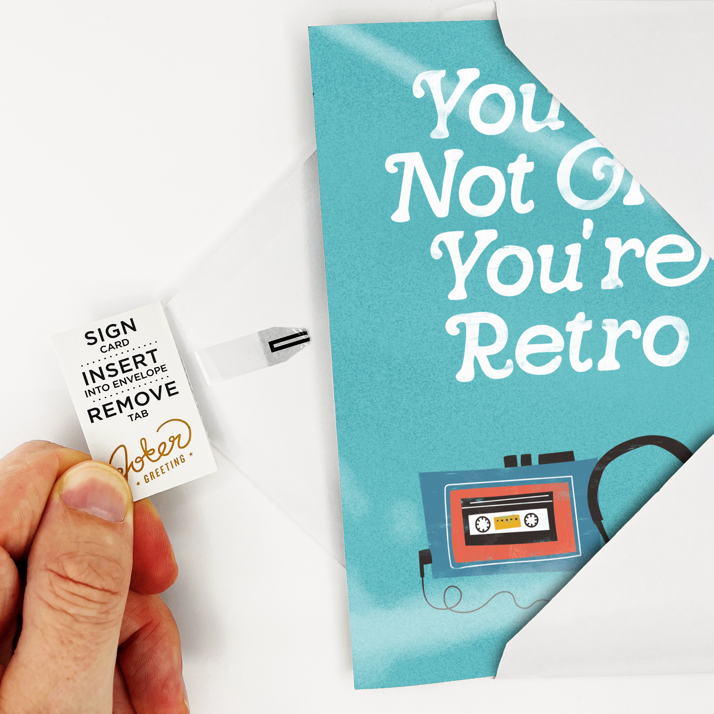 Endless Retro Birthday Card with Glitter Joker Greeting