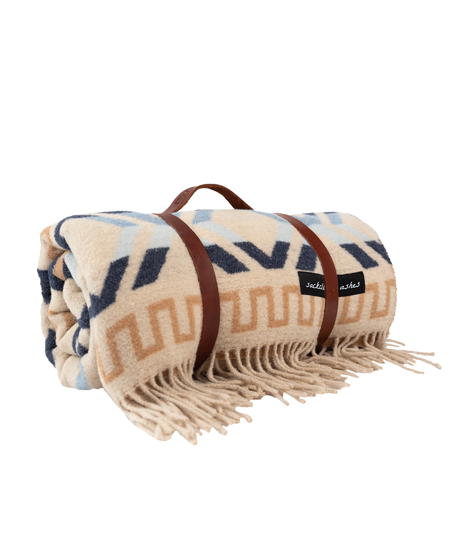 Leather Blanket Roll Blanket