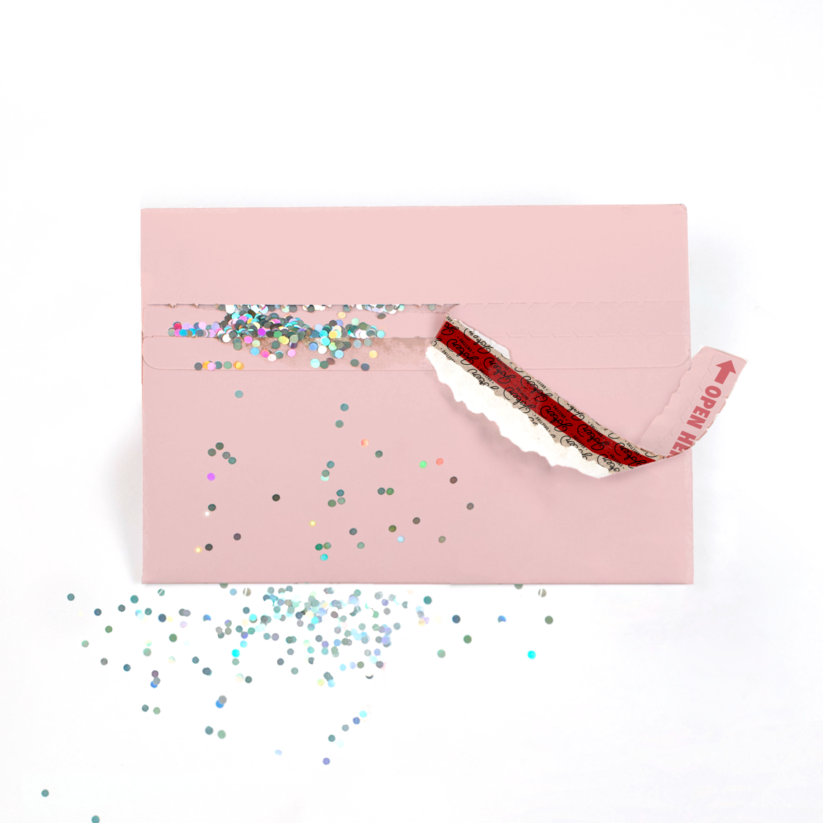 Glitter Trap Blush Envelope (1-Pack) Joker Greeting