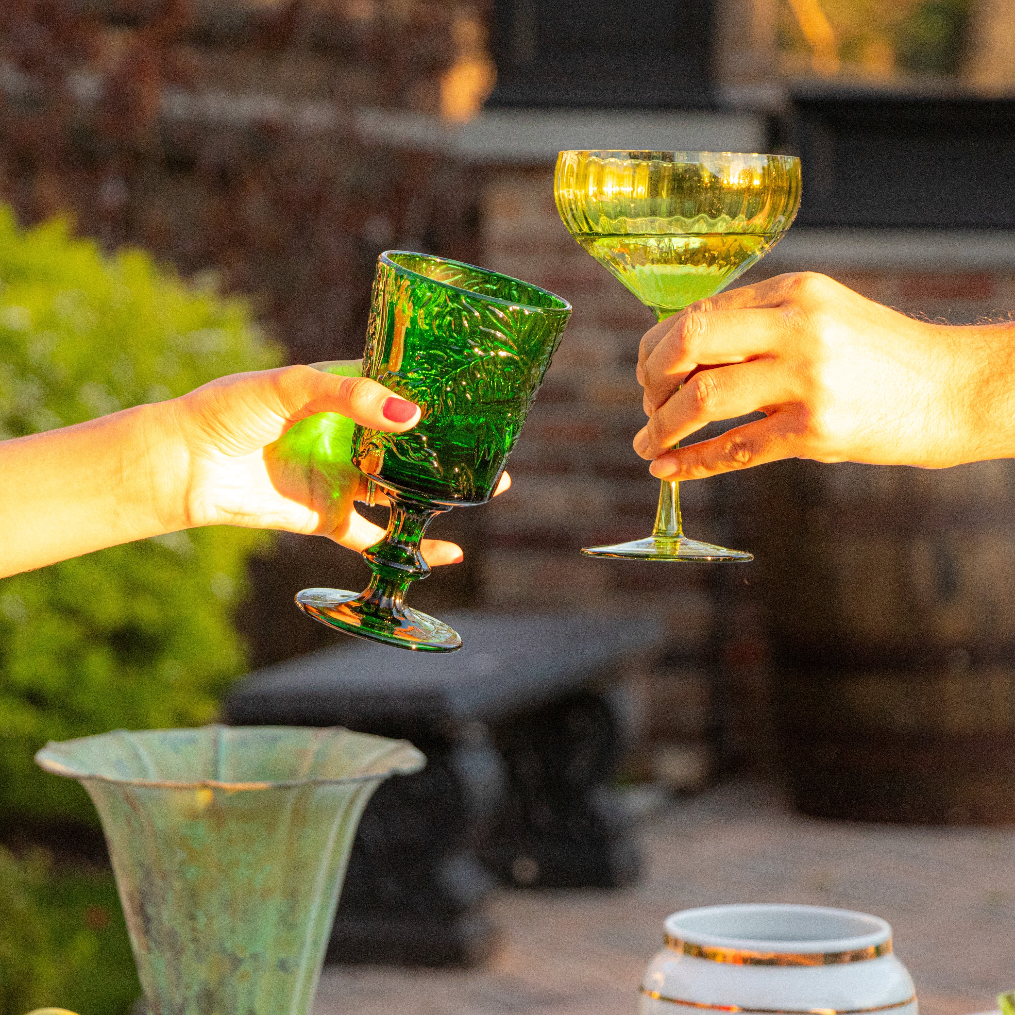 Botanic Imprinted Chalice - Set of 6 Ro'Table