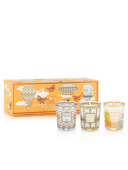 Baobab Collection - TRIO TRAVEL CANDLES BRUSSELS - ROMA - SAINT TROPEZ - Coastous