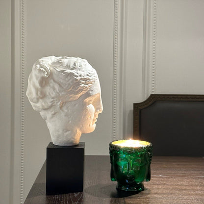 Cleopatra | 24K Gold Emerald Green Glass Buddha Royale