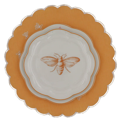 Bumble Homecoming Scalloped Starter Plate - Case of 12 Plates (+3 Bonus Plates) Ro'Table