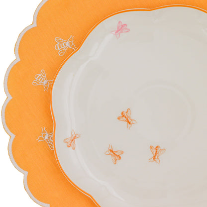 Bumble Voyage Scalloped Dinner Plate - Case of 12 Plates (+3 Bonus Plates) Ro'Table