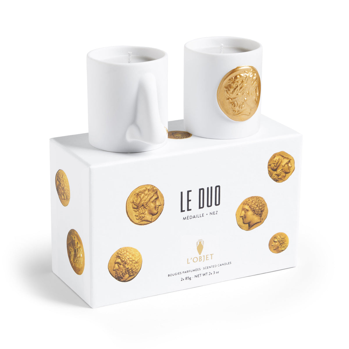 Le Duo Candle Set – Médaille & Nez by L'Objet