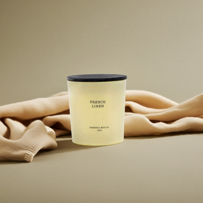 Cereria Molla - French Linen Ivory 3 wick XL Candle - 21 oz / 600 g - Coastous