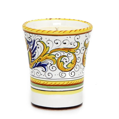 DERUTA CANDLES: Deluxe Precious Flared Candle RAFFAELLESCO DELUXE Design