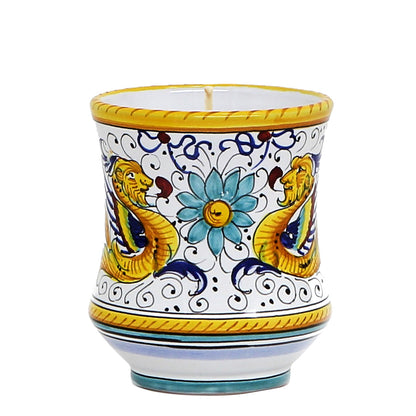 DERUTA CANDLES: Deluxe Precious Concave Candle RAFFAELLESCO DELUXE Design