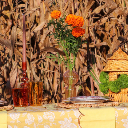 Café Brown Candle Holder - Pair Ro'Table