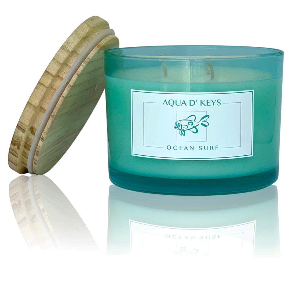 Ocean Surf Hand Poured Candle AQUA D' KEYS