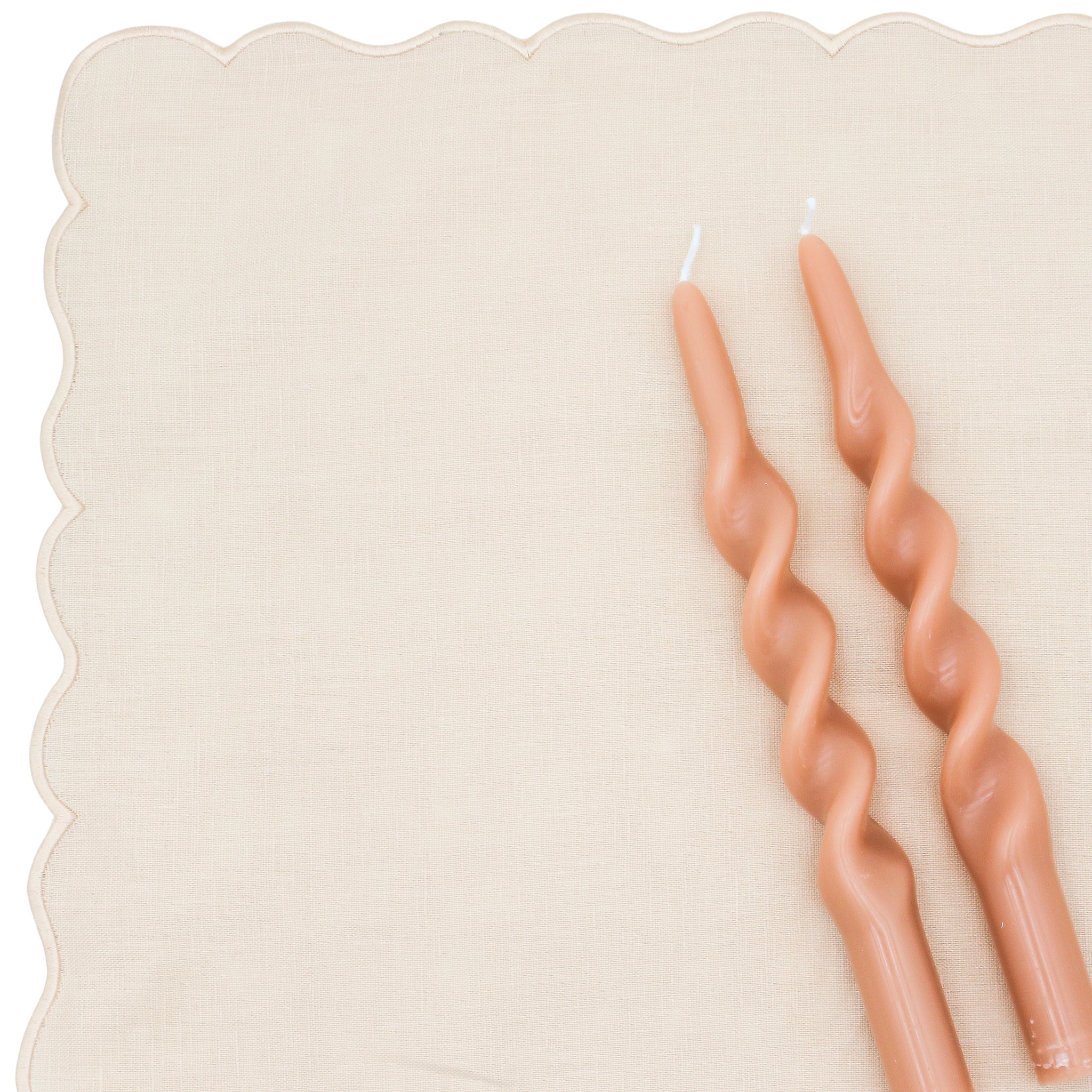 20 Caramel Swirl Candles - 10 Packs of 2 Ro'Table