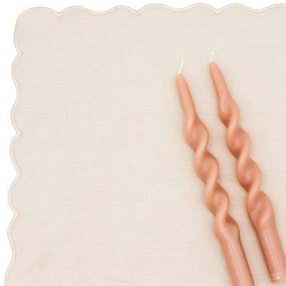 20 Caramel Swirl Candles - 10 Packs of 2 Ro'Table