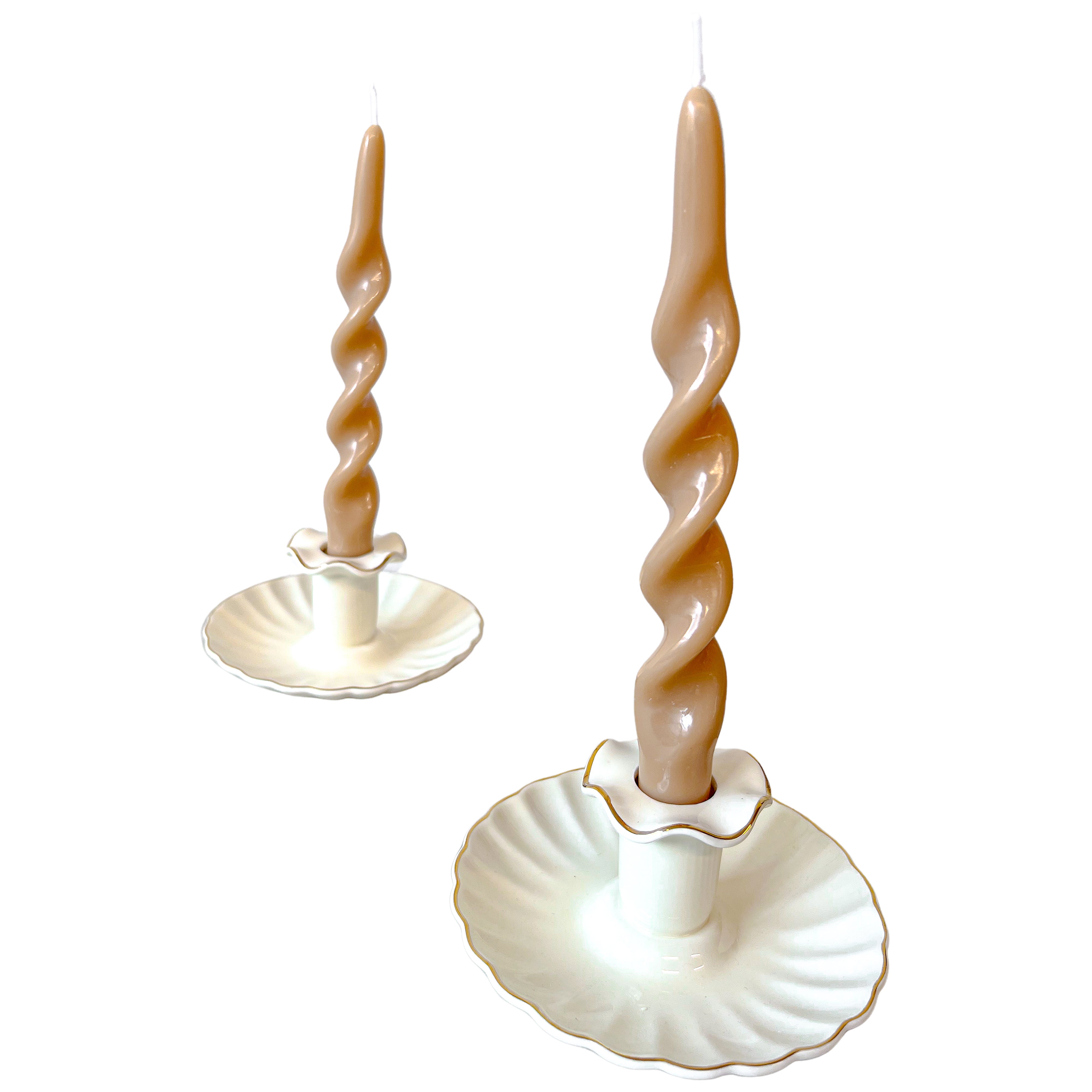 20 Caramel Swirl Candles - 10 Packs of 2 Ro'Table