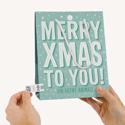 Endless Meowy Christmas Gift Bag Joker Greeting