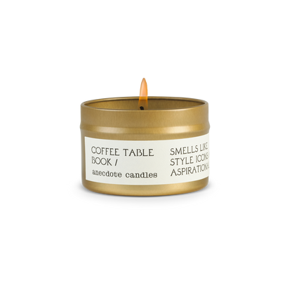 Coffee Table Book Anecdote Candles