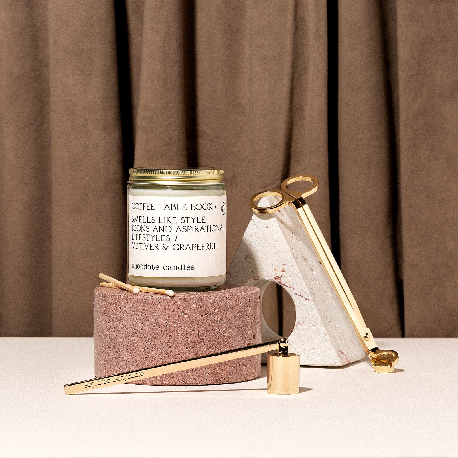 Coffee Table Book Anecdote Candles