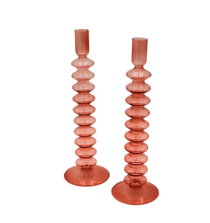 Coraline Peach Candle Holder - Case of 12 Ro'Table