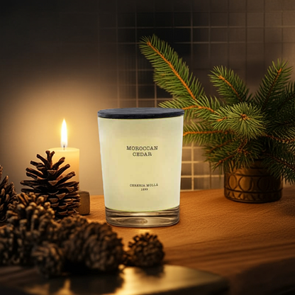 Cereria Molla - Moroccan Cedar 3 wick XL Candle - 21 oz / 600 g - Coastous