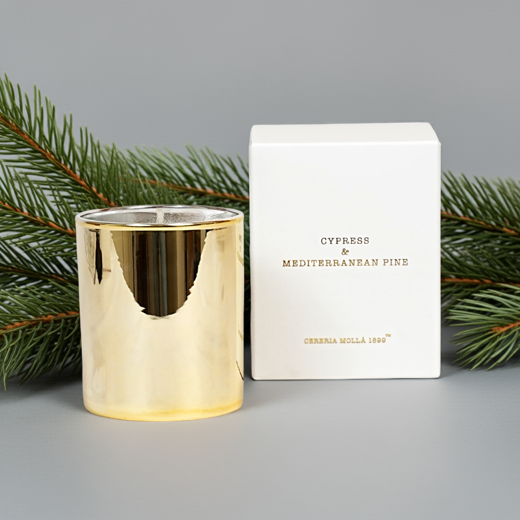 Cereria Molla - Cypress & Mediterranean Pine Holiday Candle - Coastous
