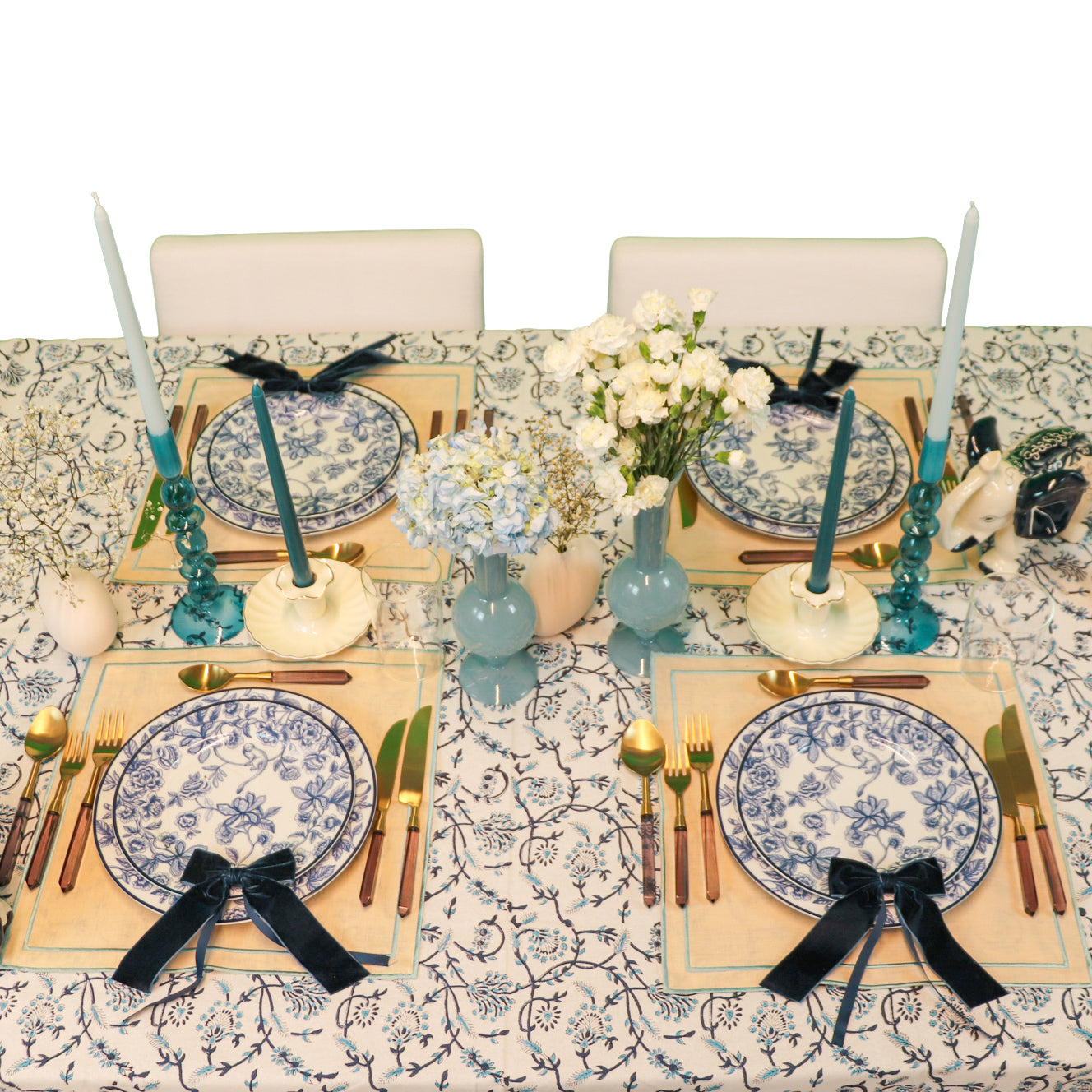 Eleanor Royal Blue Tablecloth Ro'Table