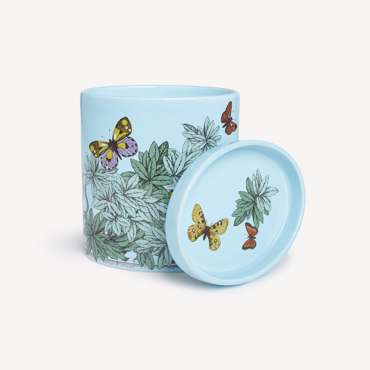 Fornasetti NEL MENTRE Large Candle – Farfalle e Balaustra, Giardino Segreto