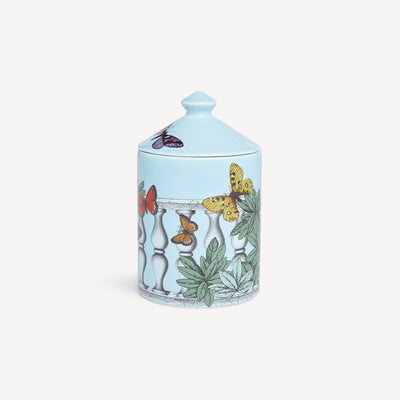 Fornasetti SE POI Candle – Farfalle e Balaustra, Giardino Segreto