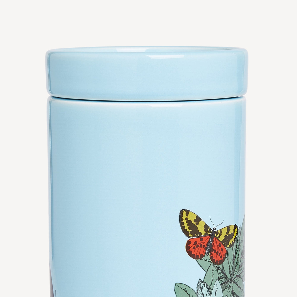 Fornasetti NEL MENTRE Tall Candle – Farfalle e Balaustra, Giardino Segreto