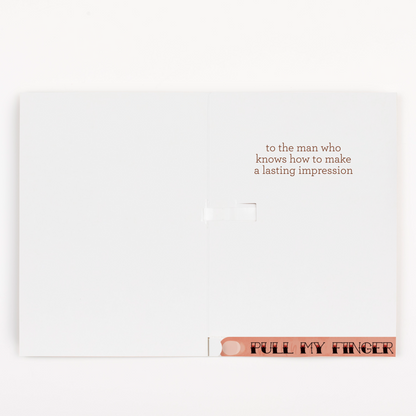 Endless Farting Father's Day Card with Glitter and Stickers Surprise Joker Greeting