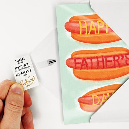 Endless Dad, Dad, Dad, Father's Day Card with glitter Joker Greeting