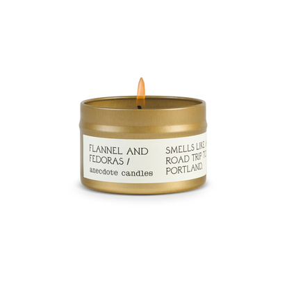 Flannel & Fedoras Anecdote Candles