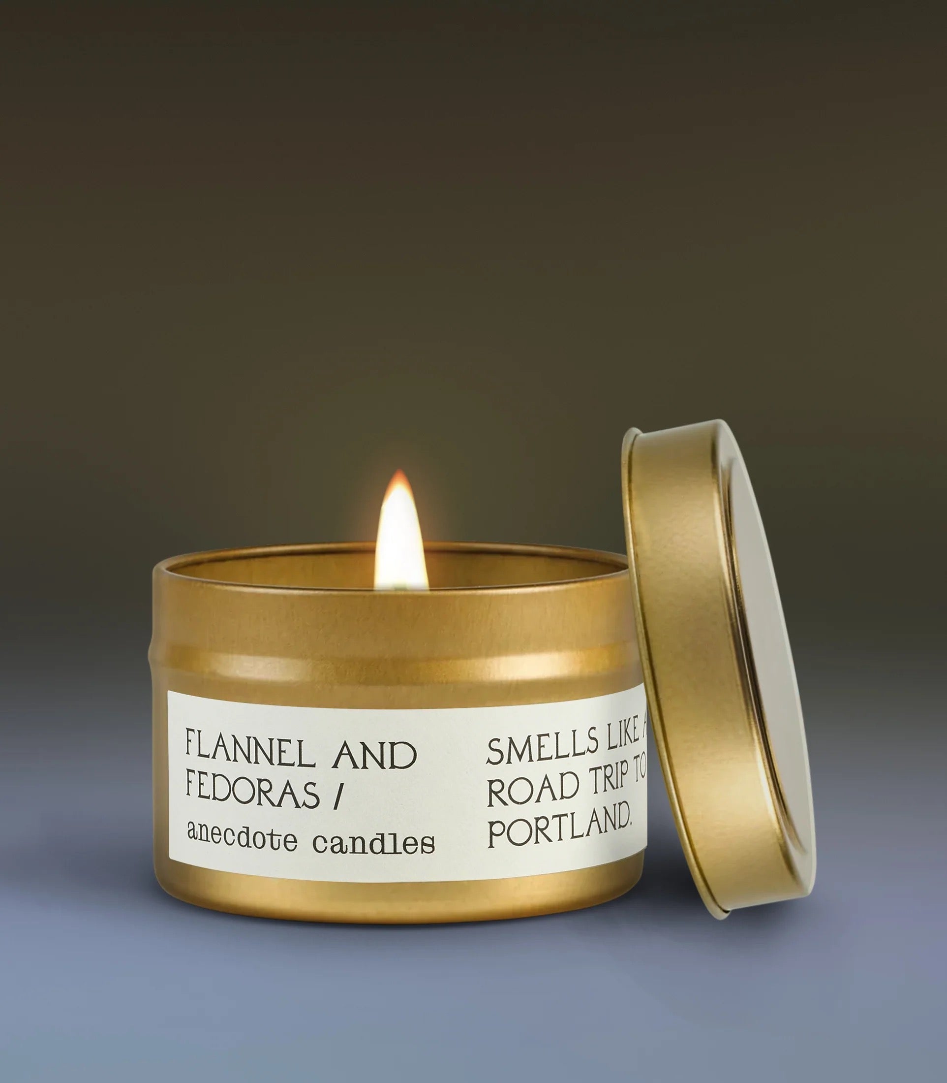 Flannel & Fedoras Anecdote Candles