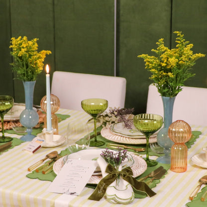 Frosted Blue Haze Vase - Pair Ro'Table