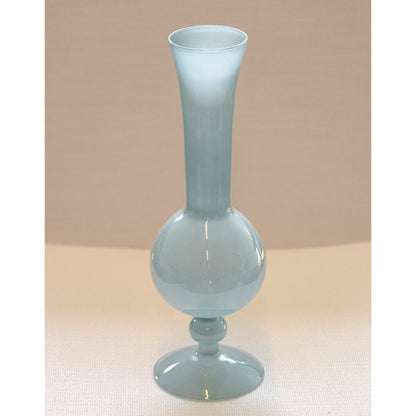Frosted Blue Haze Vase - Pair Ro'Table