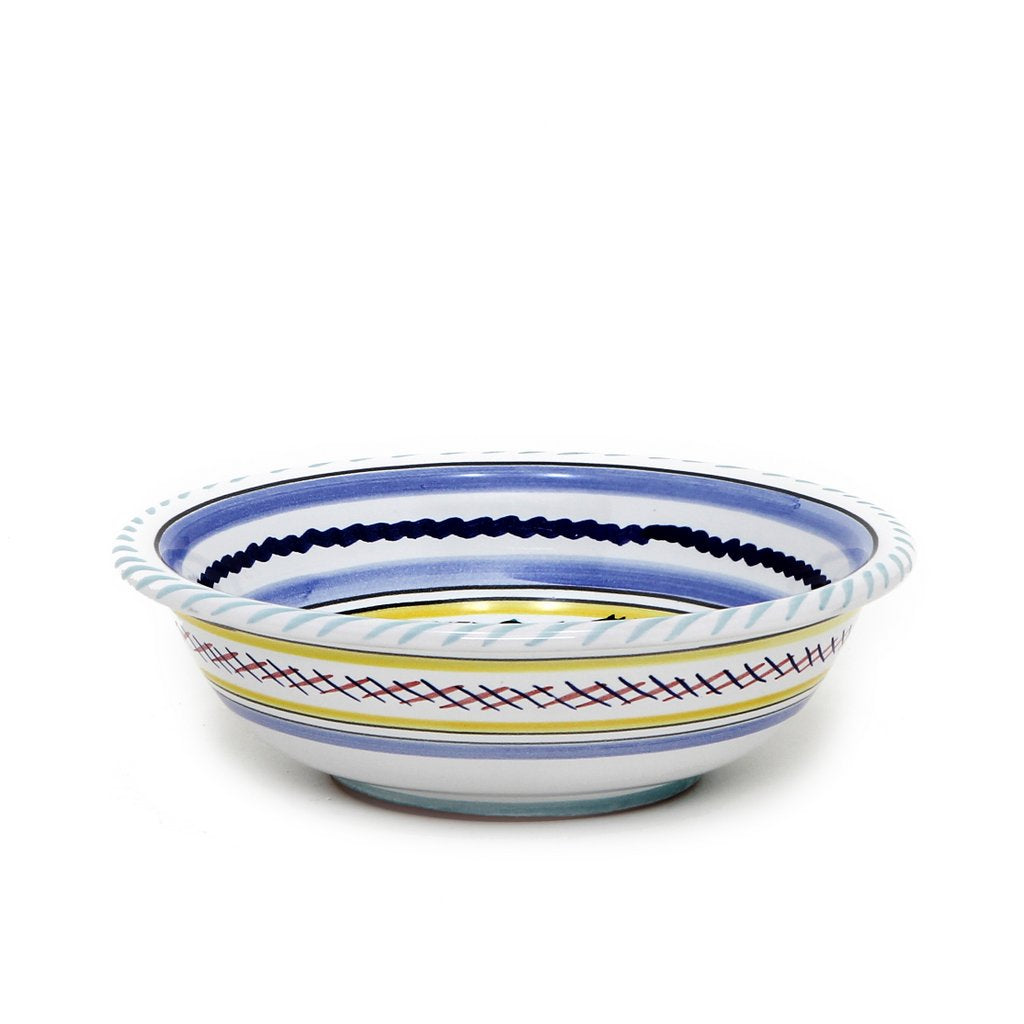 ORVIETO GREEN ROOSTER: Cereal/Salad Bowl