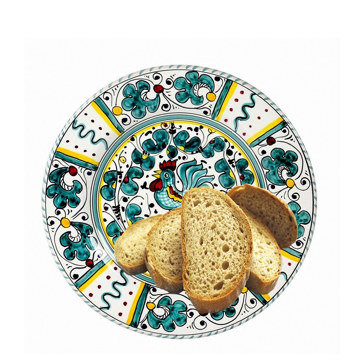 ORVIETO GREEN ROOSTER: Bread, Canape, Hors d'Oeuvre Small Plate [R]
