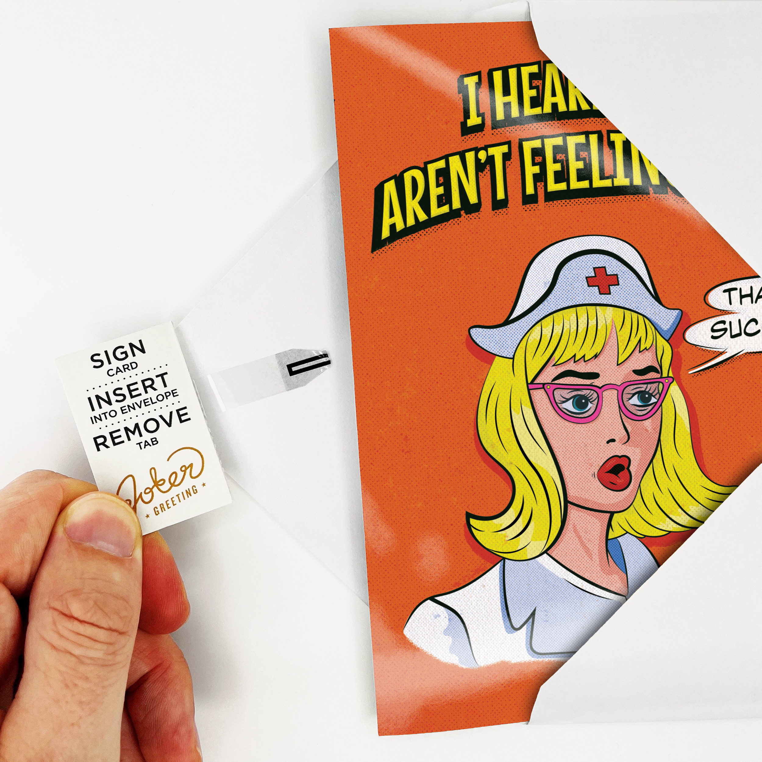 Endless Get Well Card With Glitter Joker Greeting