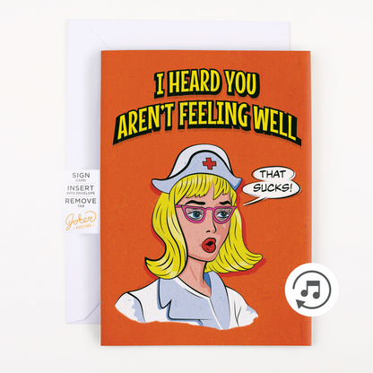 Endless Get Well Card With Glitter Joker Greeting