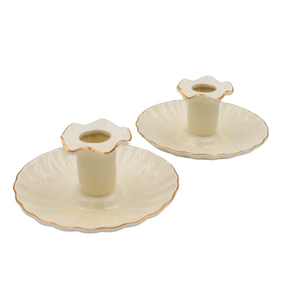 Gilded Cream Candle Holder - Case of 12 Ro'Table
