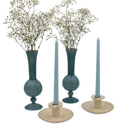 Gilded Cream Candle Holder - Case of 12 Ro'Table