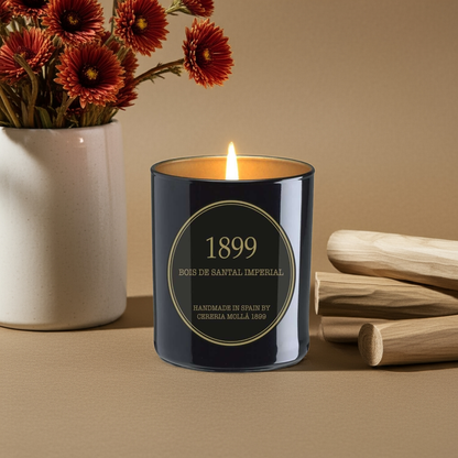 Cereria Molla - Bois de Santal Imperial Black & Gold Premium Candle -   -  Coastous