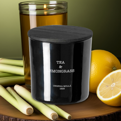 Cereria Molla - Tea & Lemongrass 3 wick XL Candle - 21 oz / 600 g - Coastous