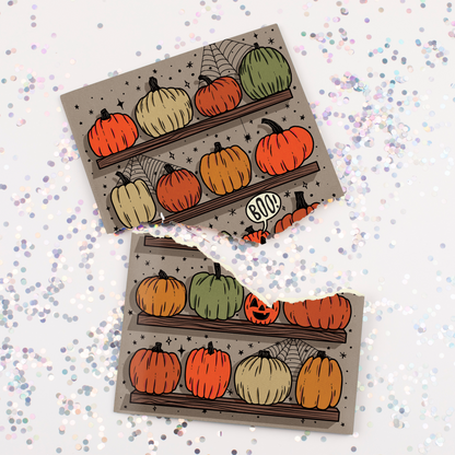 Endless Halloween Scream Card with Glitter Joker Greeting