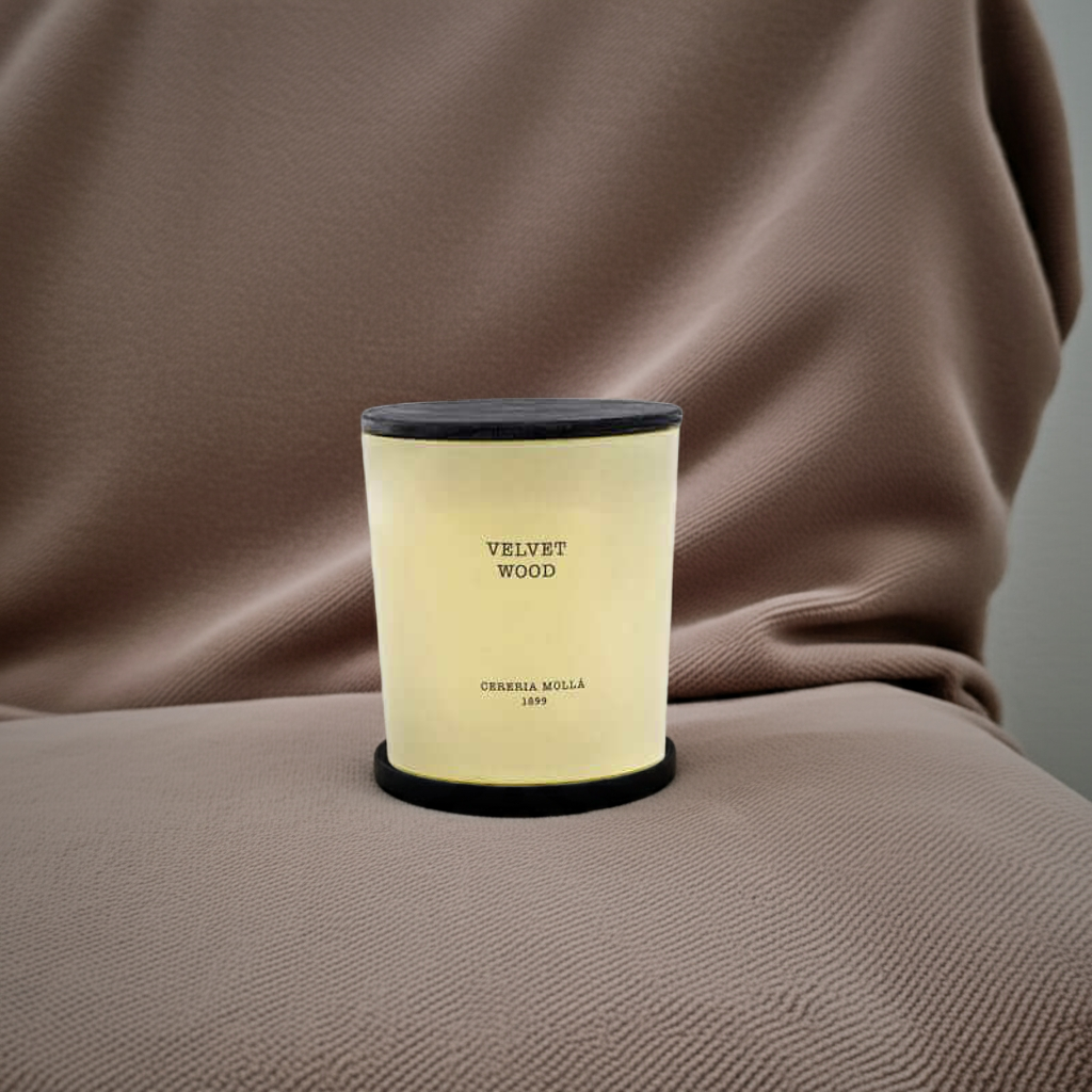Cereria Molla - Velvet Wood Ivory 3 wick XL Candle - 21 oz / 600 g - Coastous